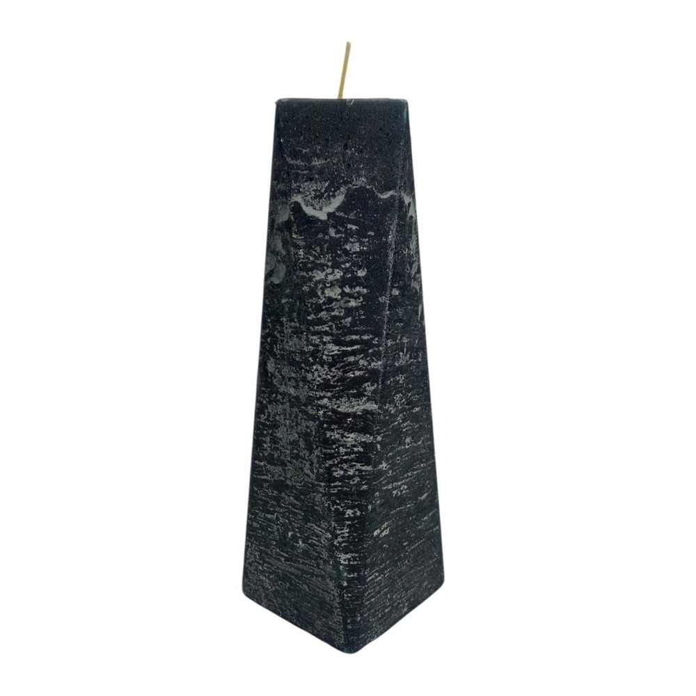 Christmas Pine Tapered Geometrical Pillar Candle UNBURNED Endless Possibilities